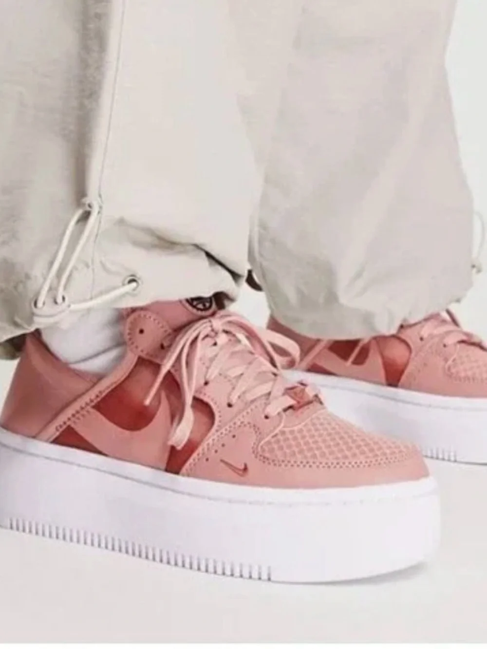 Nike Women’s Court Vision Alt Rust Pink Platform Sneakers